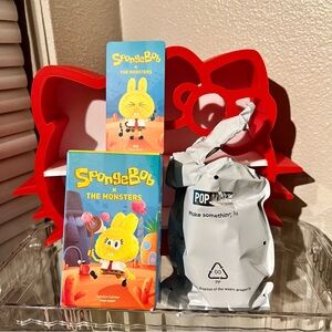 NWT SpongeBob X The Monsters Authentic Pop Mart Confirmed Nose Flute